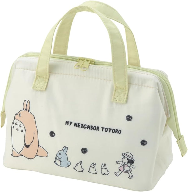 Totoro insulated bento bag front view with Totoro design