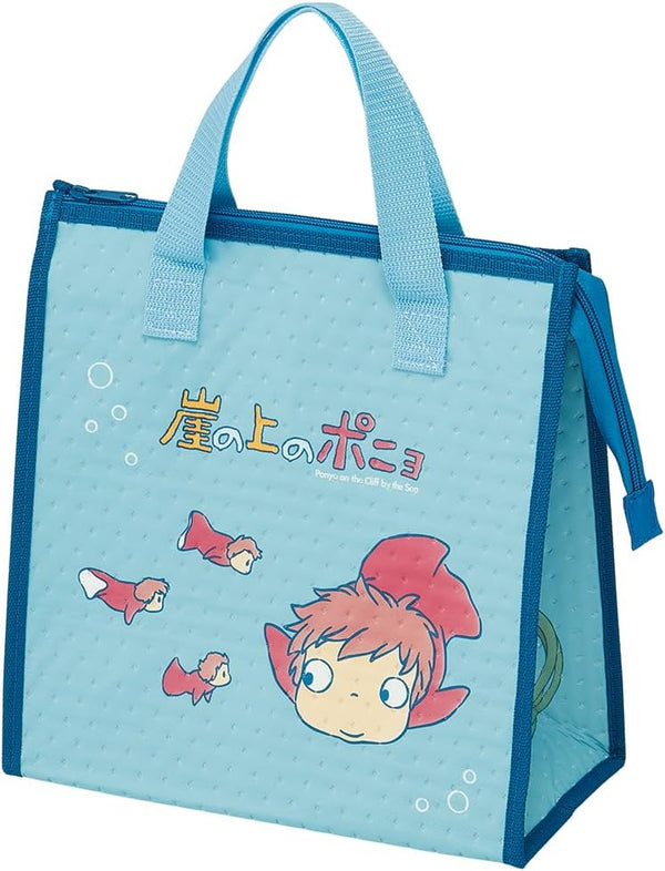 Ponyo insulated bento bag front view with Ponyo design