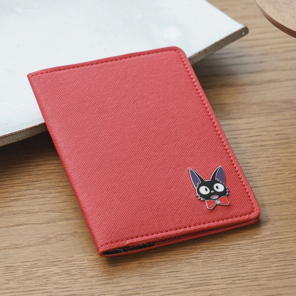 Kiki card and passport holder front view with Kiki design
