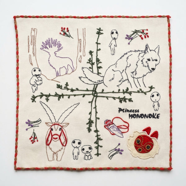 Princess Mononoke mini towel Forest of the Deer God