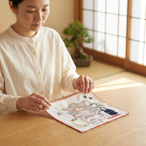 Spirited Away hand towel, detail – Studio Ghibli