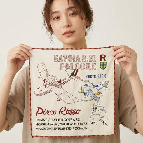 Porco Rosso mini towel Seaplanes